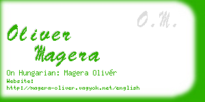 oliver magera business card